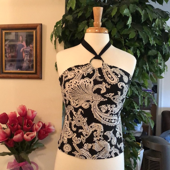 American Living Paisley Design ~Halter Top Only - Picture 3 of 9